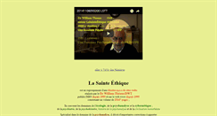 Desktop Screenshot of lasainteethique.org