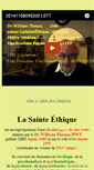 Mobile Screenshot of lasainteethique.org