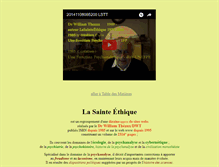 Tablet Screenshot of lasainteethique.org